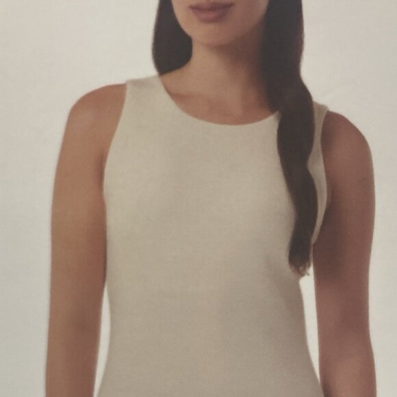 32 Degrees Cool Womens Tank with Built in Bra, Cream, XL - Picture 1 of 2